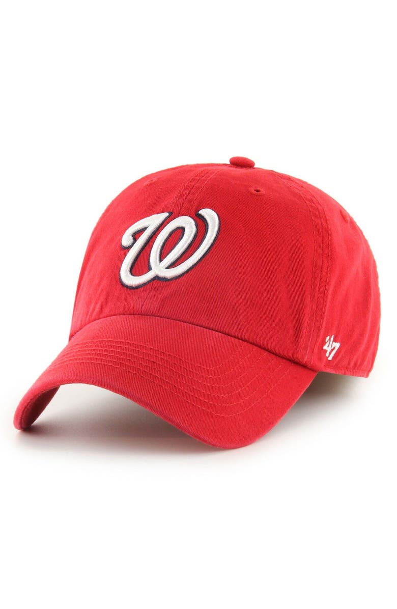 '47 Men's '47 Red Washington Nationals Franchise Logo Fitted Hat, Main, color, Red