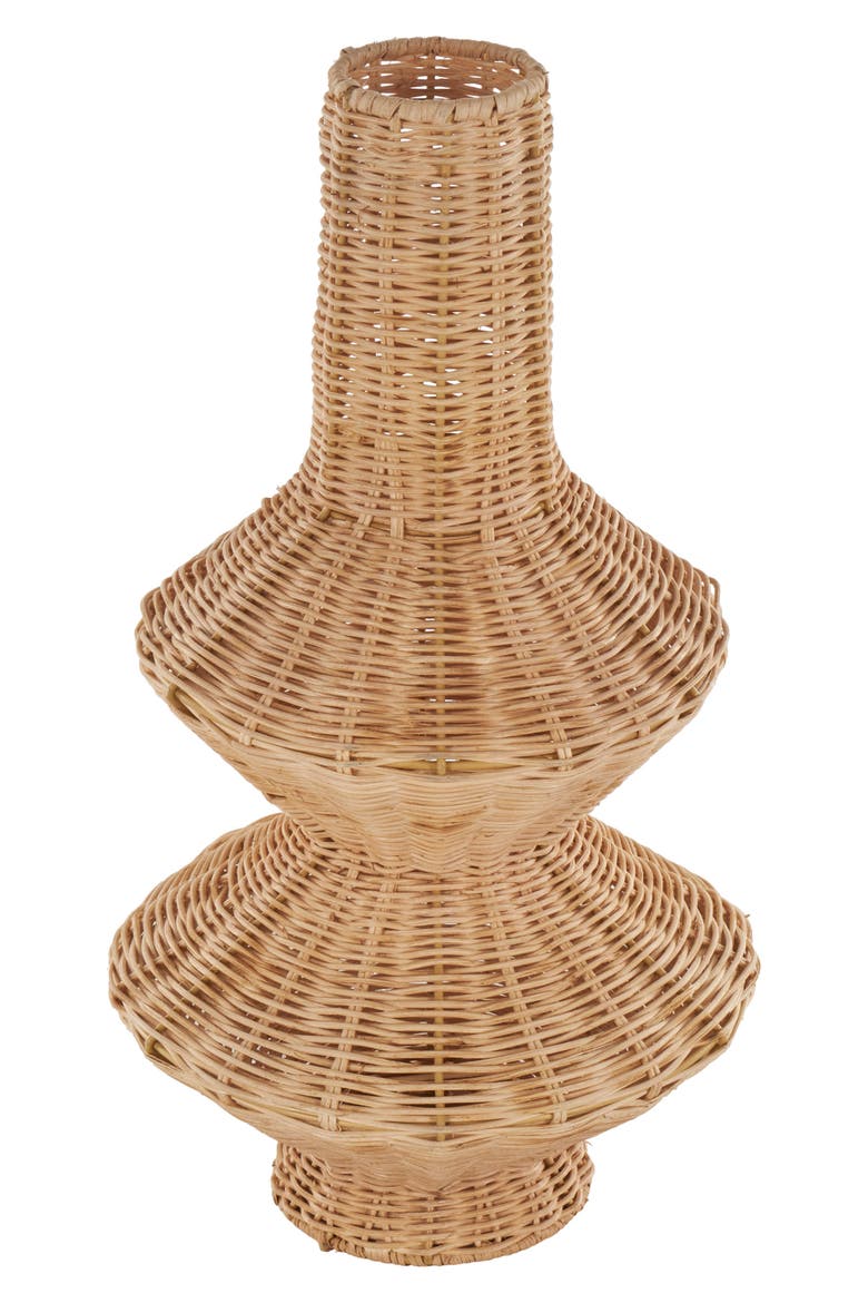 Rattan Vase, Main, color, BROWN