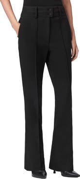 AllSaints Astra Pleated Flare Leg Pants