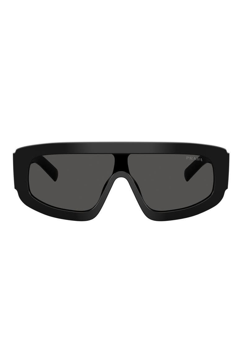 124mm Oversize Irregular Sunglasses, Main, color, BLACK / DARK GREY