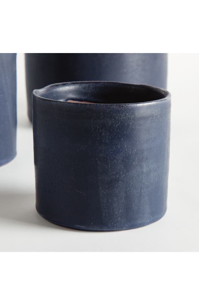 Napa Home & Garden Navy Terracotta Planters Studio Cachepots, Set of 3, Alternate, color, 