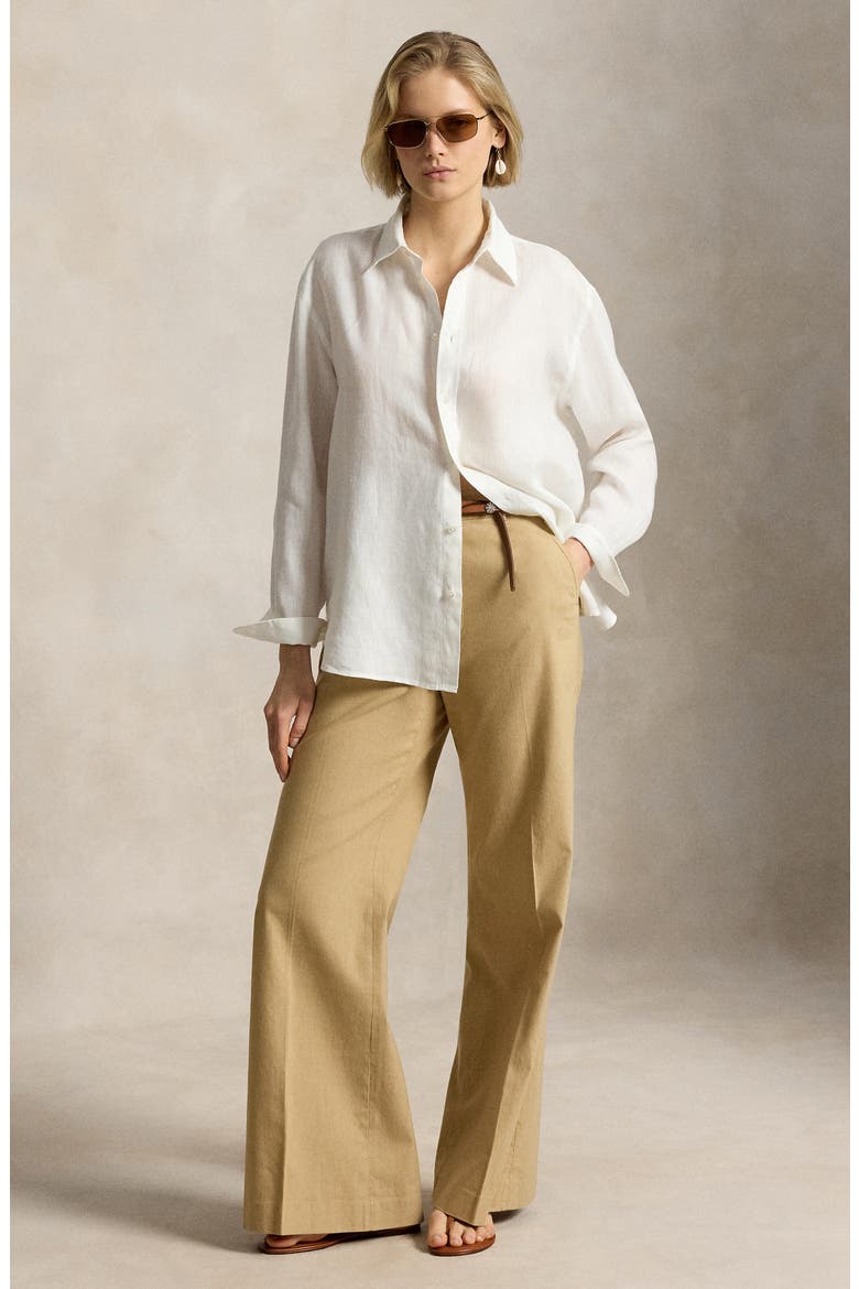 Beaton Wide Leg Pants, Alternate, color, BEIGE