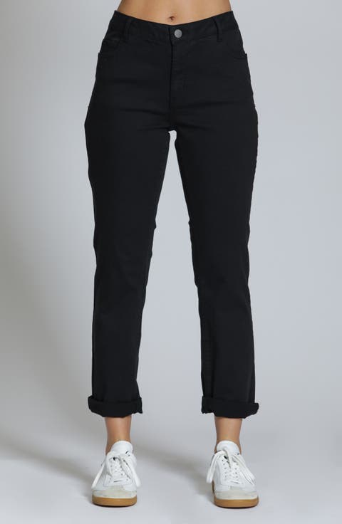 Mid Rise Girlfriend Jeans