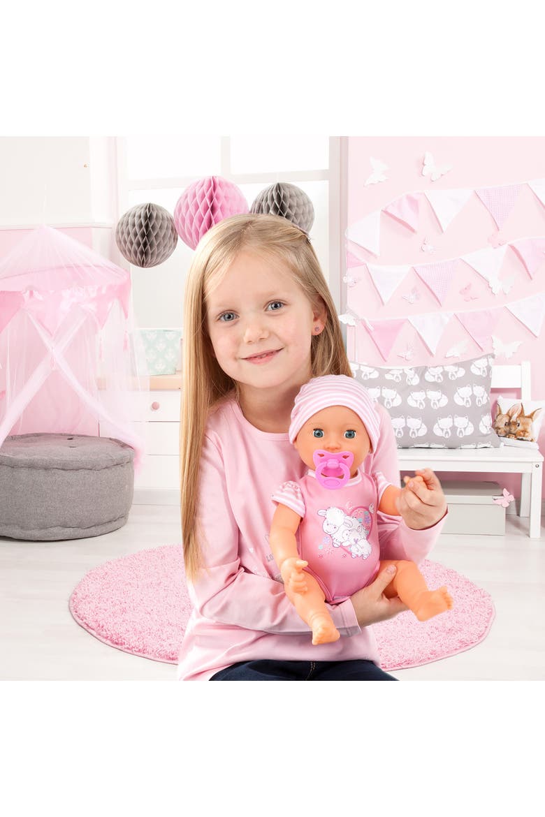 Piccolina Newborn Baby Doll 16 Inch Pink Sheep, Alternate, color, Multicolored