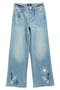 Kids' Lotta Embroidered Wide Leg Jeans