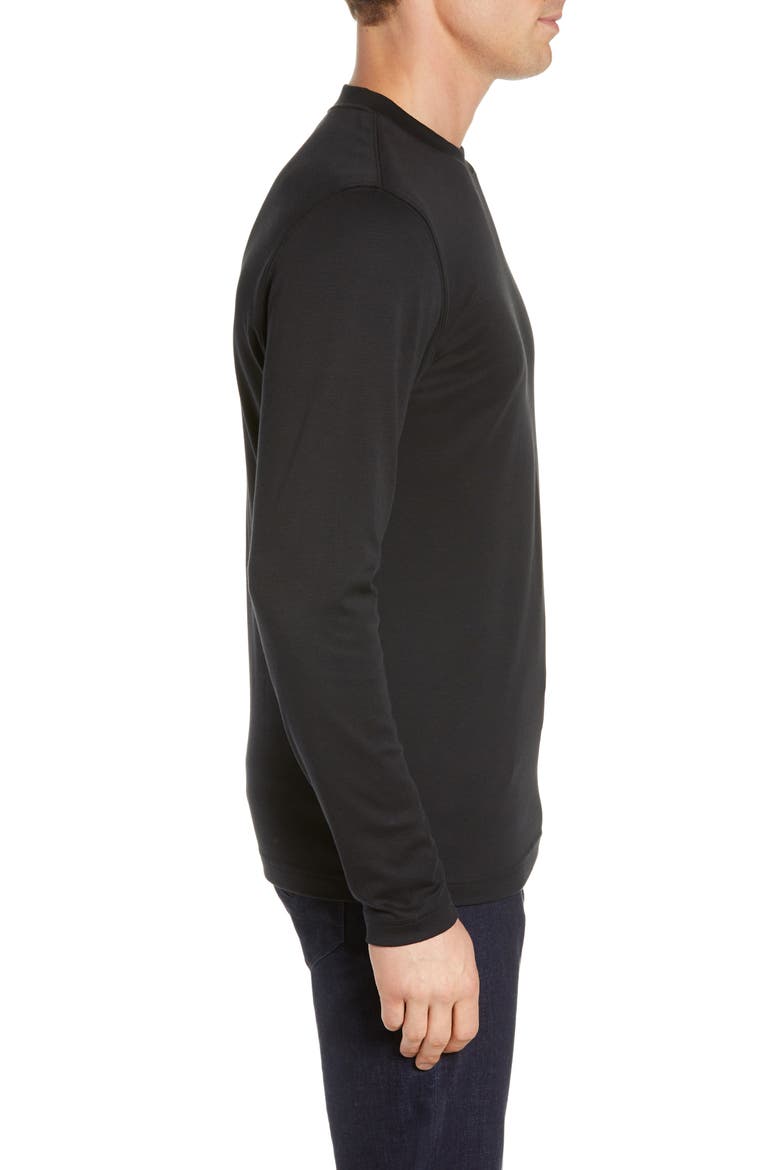 Georgia Long Sleeve T-Shirt, Alternate, color, BLACK