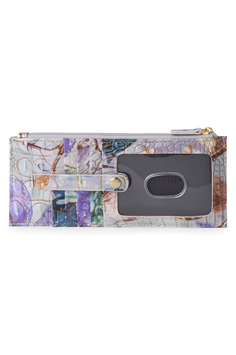 Muse Melbourne Croc Embossed Leather Card Wallet, Alternate, color, FROSTED