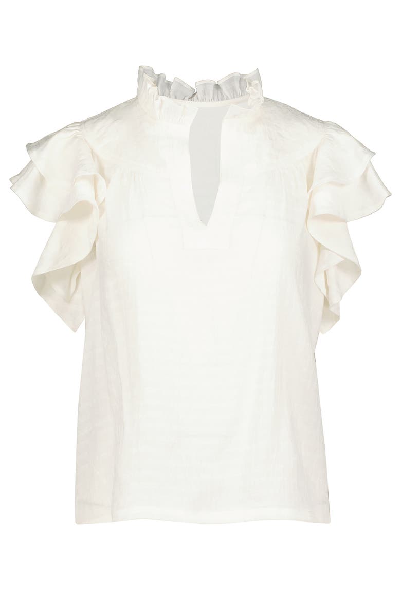 Margarita Poplin Top, Alternate, color, Natural