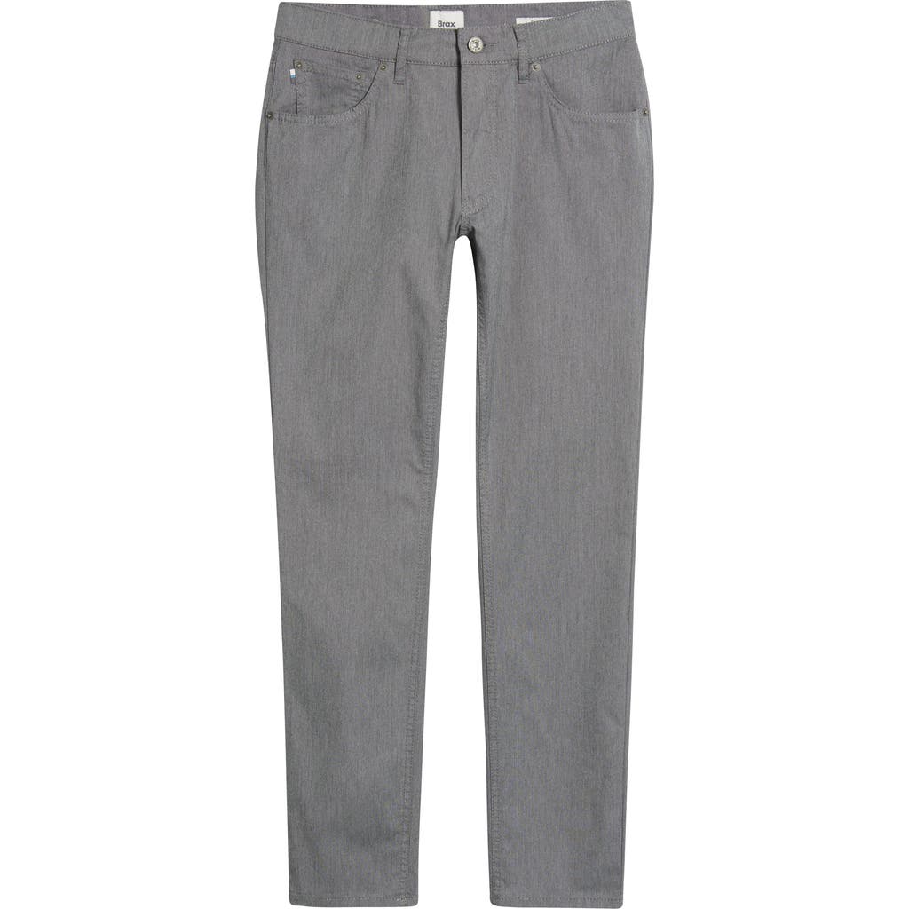 Brax Chuck Modern Fit Chambray Pants In 07-mid Grey