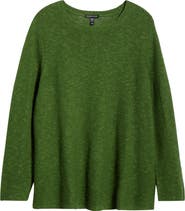 Eileen Fisher Organic Linen & Organic Cotton Crewneck Sweater