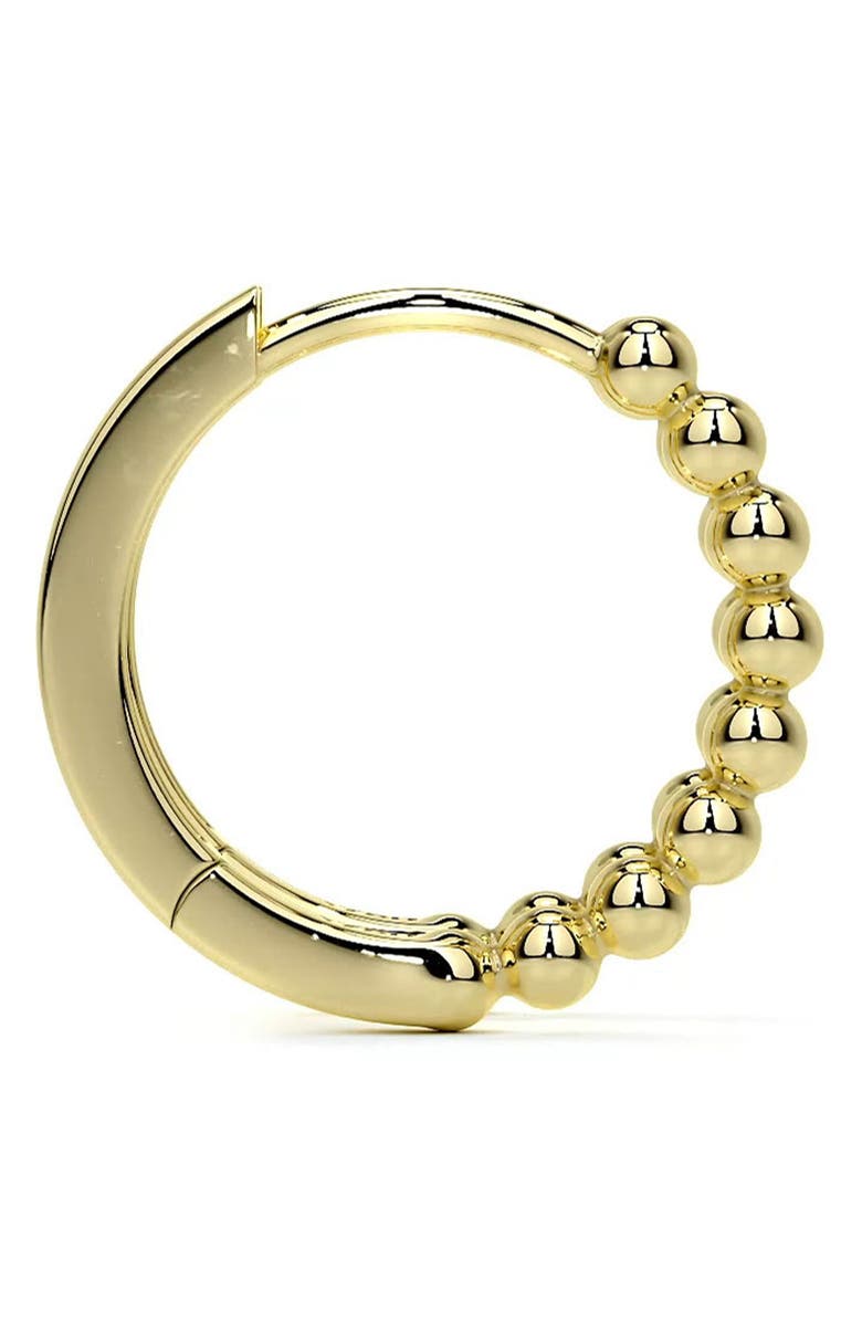 LAGOS 18K Gold Caviar Half Bead Hoop Earrings, Alternate, color, Gold