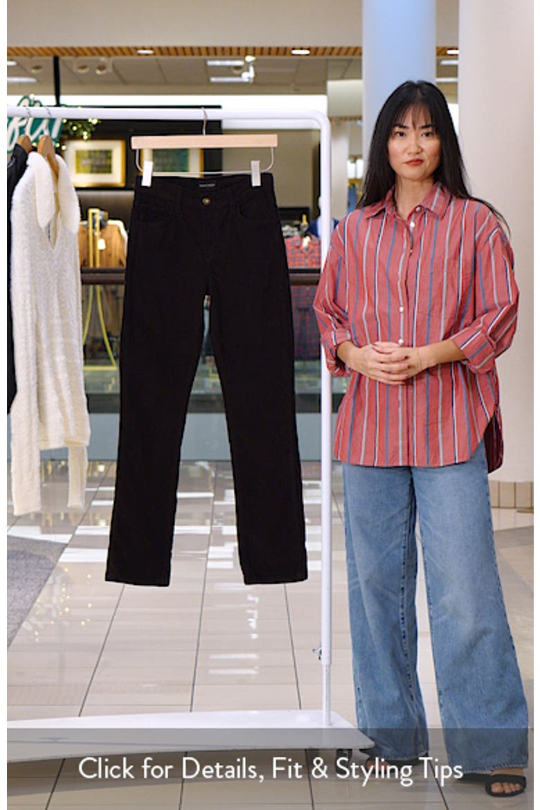 Alba Low Rise Straight Leg Corduroy Pants video