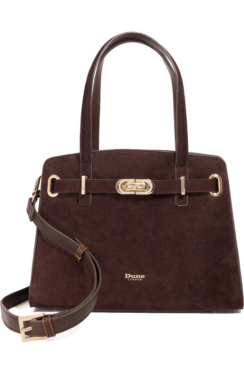 Dune London Dinidefine Tote, Main, color, Brown