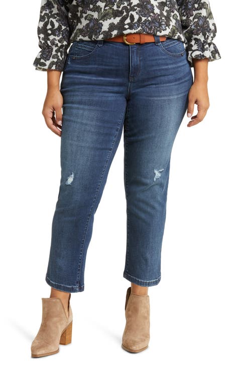 'Ab'Solution Ankle Straight Leg Jeans