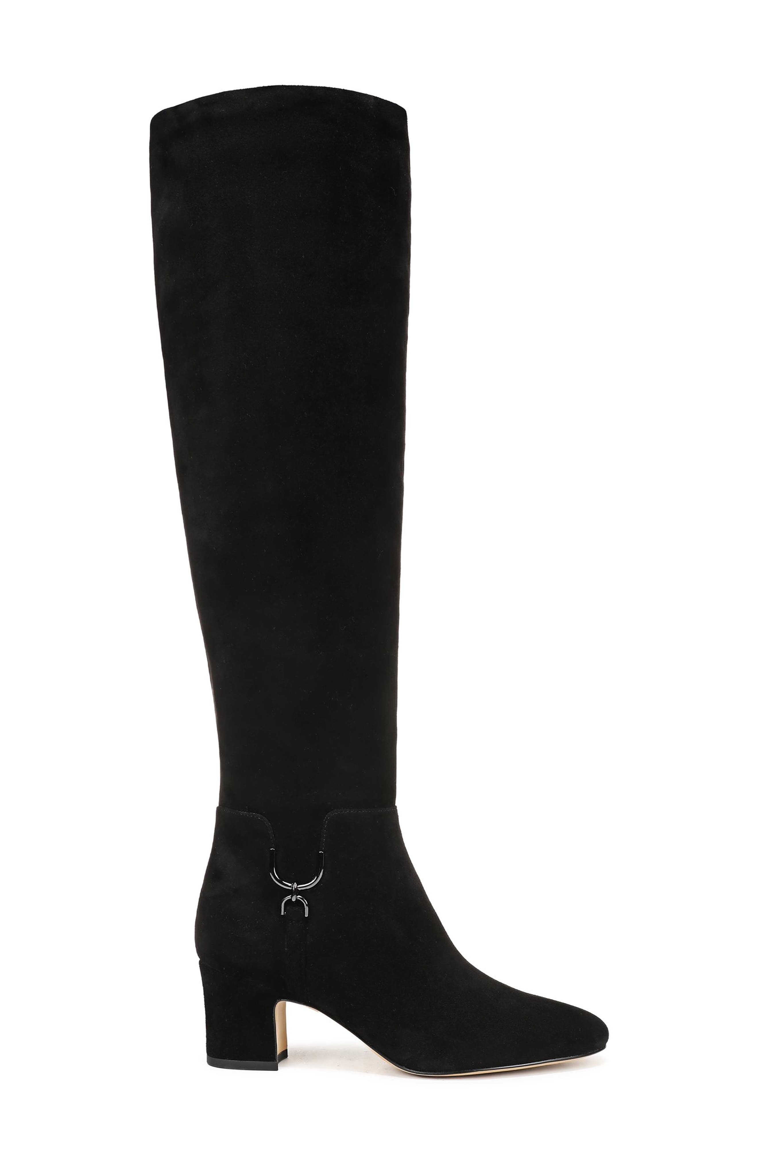 Coley Leather Knee High Boot, Alternate, color, BLACK LEATHER