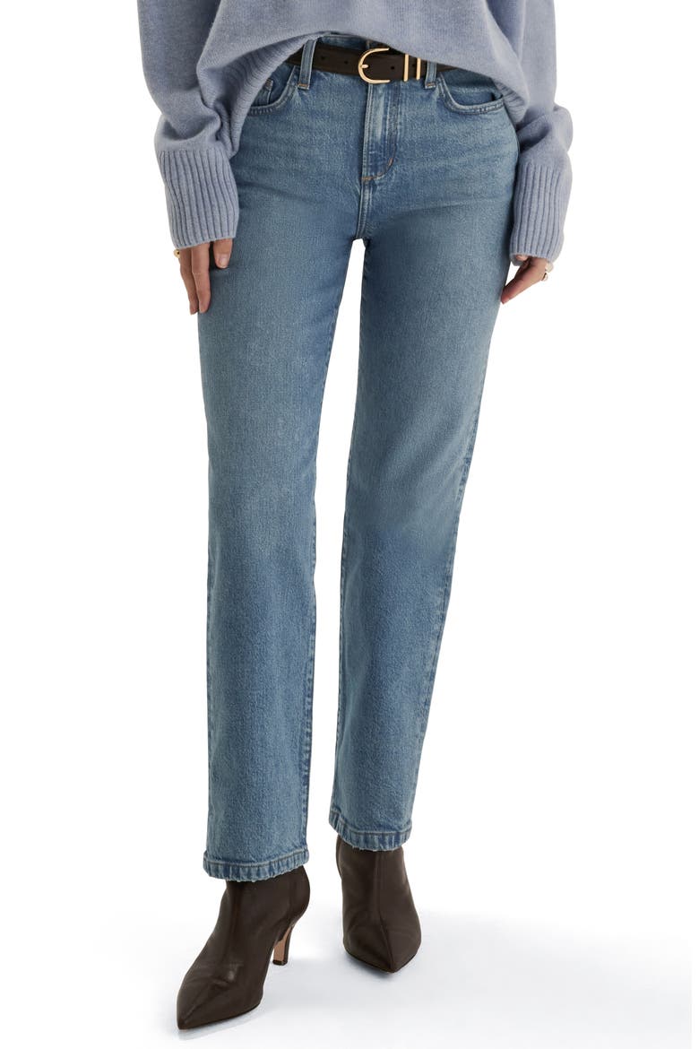 The Valentina High Waist Bootcut Jeans, Main, color, GENEVA