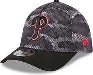 New Era Men's New Era Black Philadelphia Phillies Camo 39THIRTY A-Frame Flex Hat