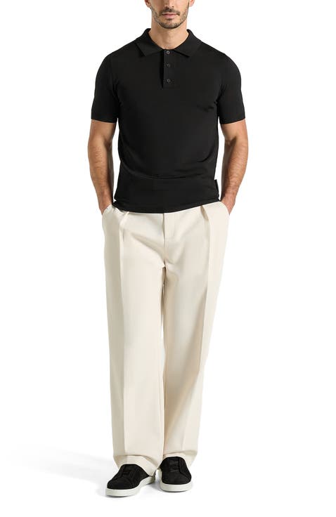 Bryn Luxe Knitted Polo Top