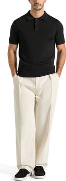 Manière De Voir Bryn Luxe Knitted Polo Top