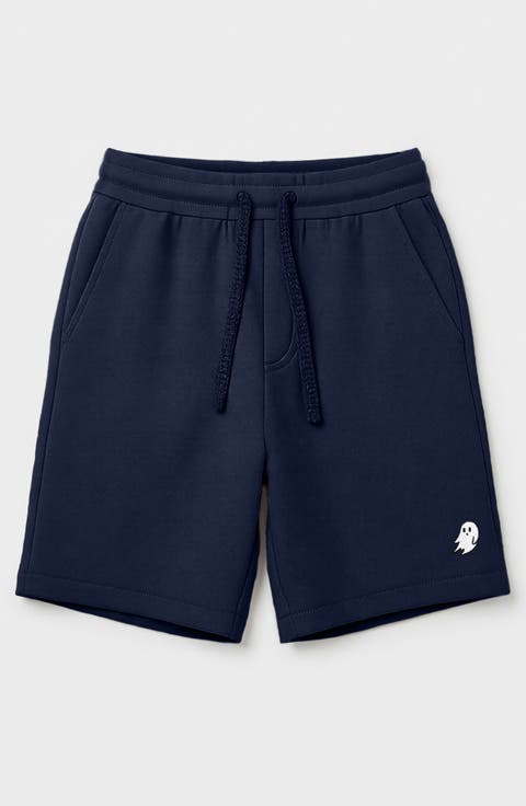 Mens Ghost Relaxed Fleece Sweat Elastic Shorts