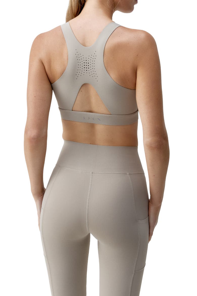 Denise High Support Performance Sport Top, Alternate, color, Grain