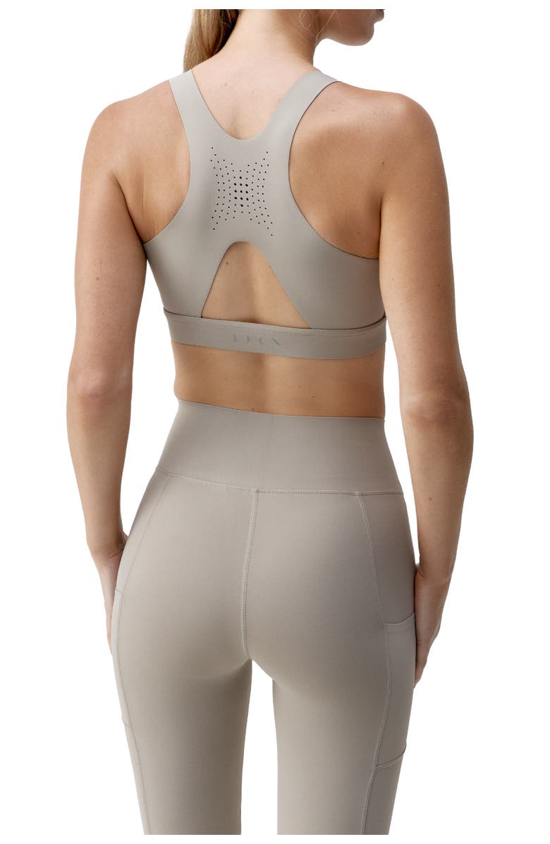 Born Living Yoga Denise High Support Performance Sport Top, Alternate, color, Grain