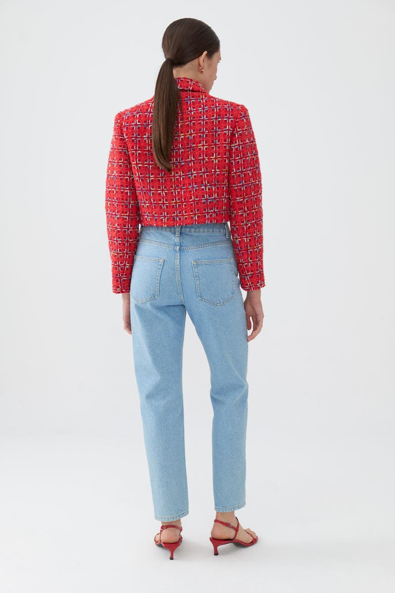 High Waisted Mom Jeans, Alternate, color, Blue
