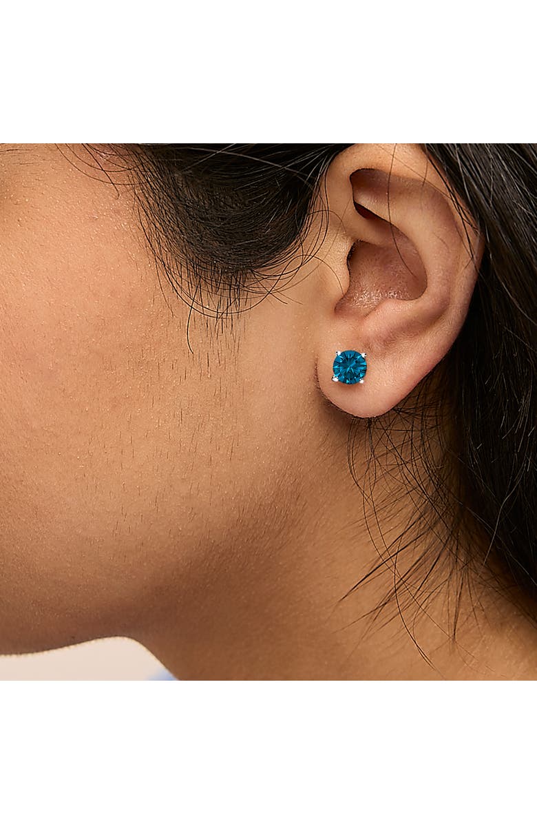 Haus of Brilliance 14K Gold 2.00 Cttw Blue Lab Grown Diamond Stud Earrings, Alternate, color, White