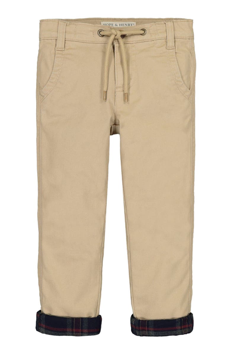 Hope & Henry Baby Boys' Lined Roll Cuff Pant, Infant, Main, color,