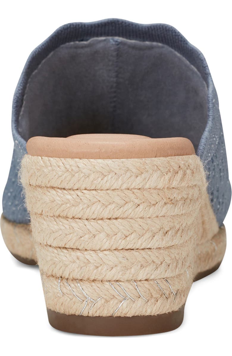 Easy Spirit Shanice Wedge Espadrille Slide Sandal - Wide Width Available, Alternate, color, Blue