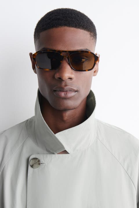 Rectangular Aviator Sunglasses