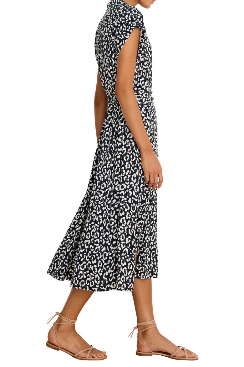 Leopard Sketch Sonni Dress, Alternate, color, INDIGO MULTI