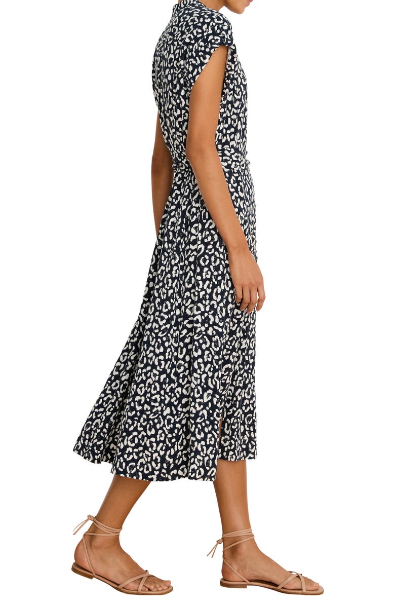 NIC+ZOE Leopard Sketch Sonni Dress, Alternate, color, Indigo Multi