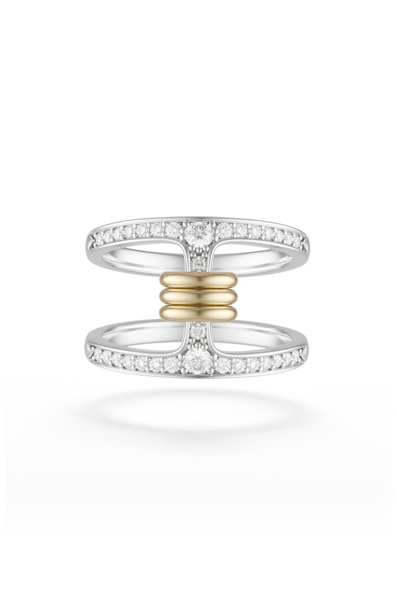 Hoorsenbuhs x SK Phantom Pavé Ring, Main, color, SILVER GOLD