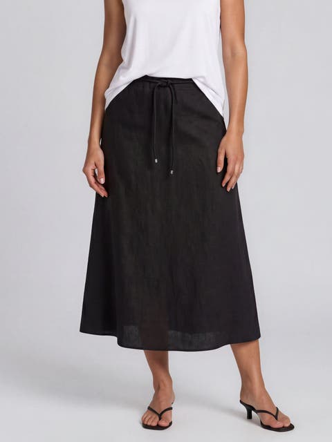 Masolenith Linen Maxi Skirt