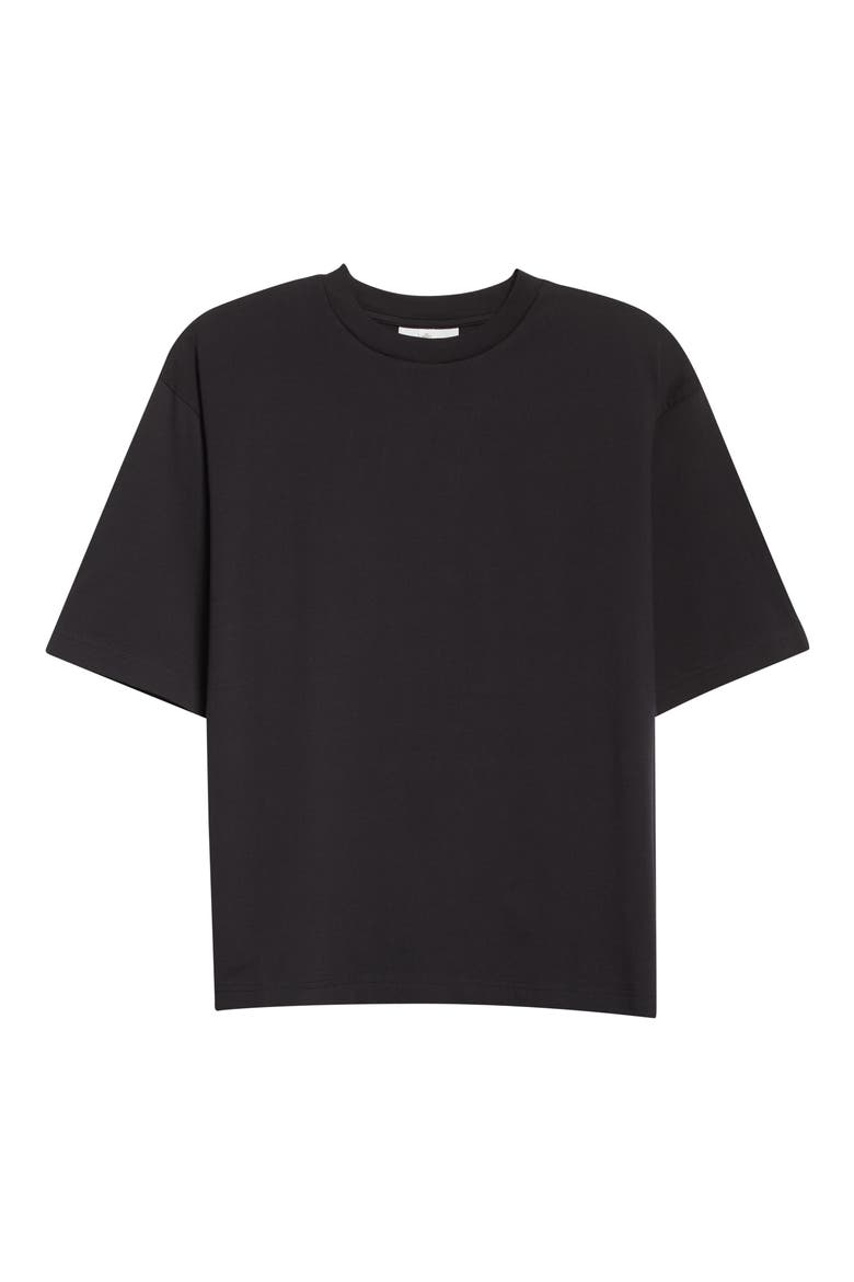 Women's Edie Pink Label Boxy Organic Cotton T-Shirt, Alternate, color, BLACK