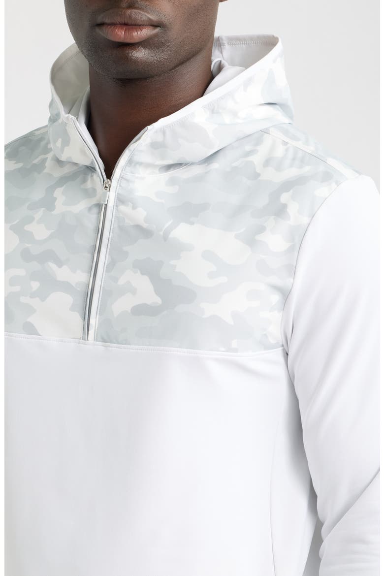 Camo Quarter Zip Hoodie, Alternate, color, SNOW CAMO