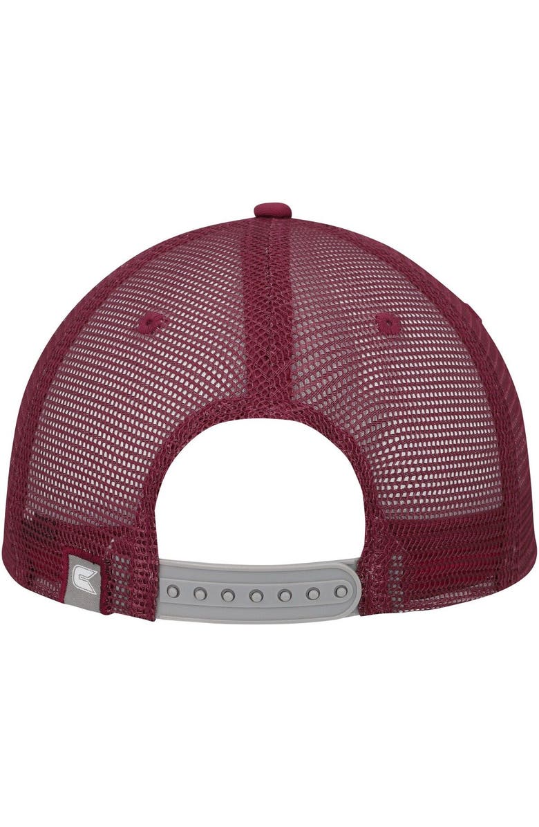 COLOSSEUM Men's Colosseum Gray/Cherry Temple Owls Love Fern Trucker Snapback Hat, Alternate, color, Gray