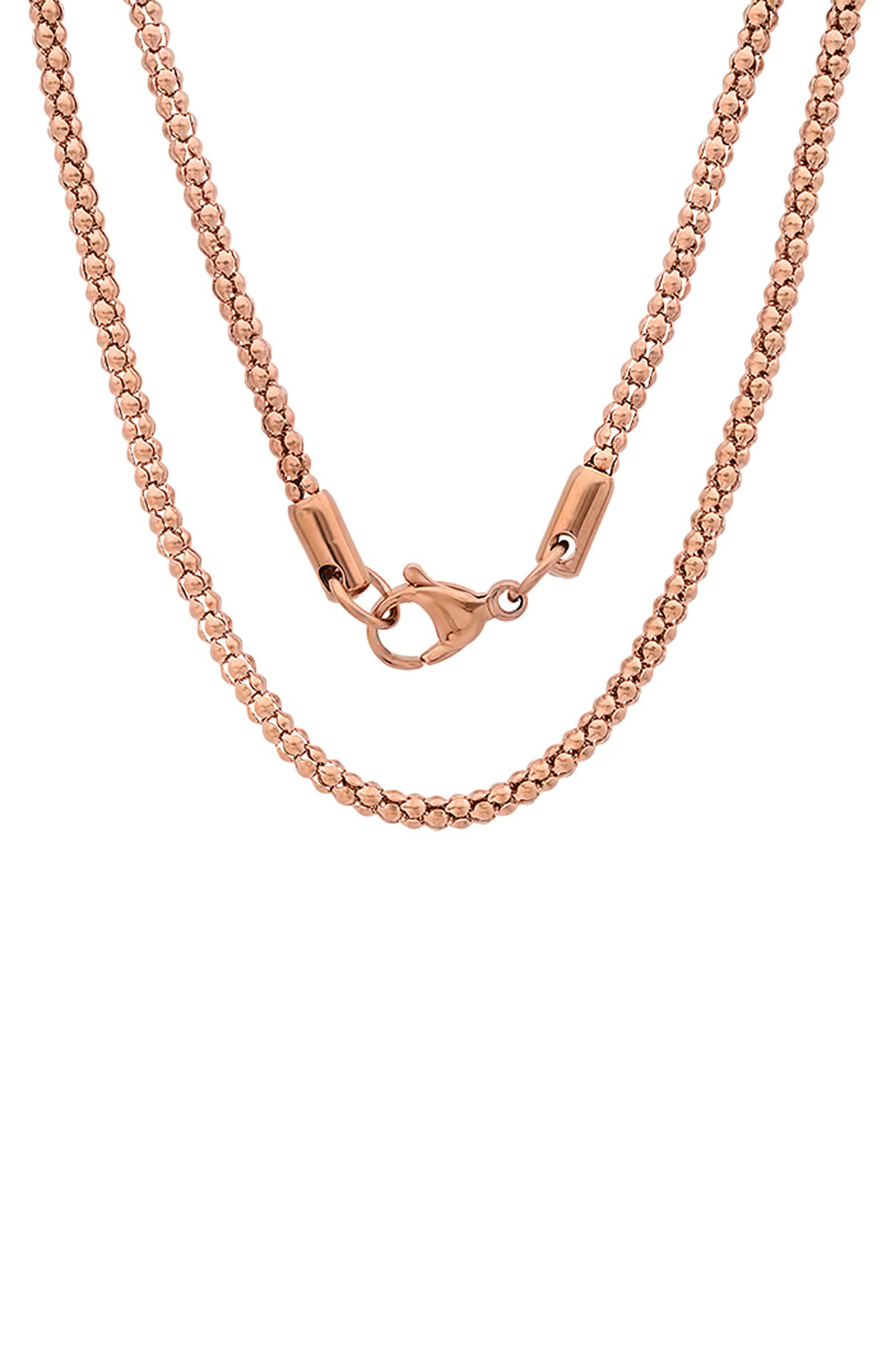 18k Rose Gold Plated Necklace