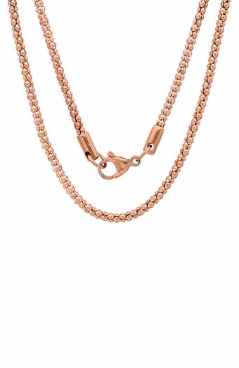 18k Rose Gold Plated Necklace