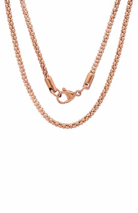 18k Rose Gold Plated Necklace