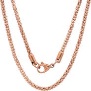 STEELTIME 18k Rose Gold Plated Necklace