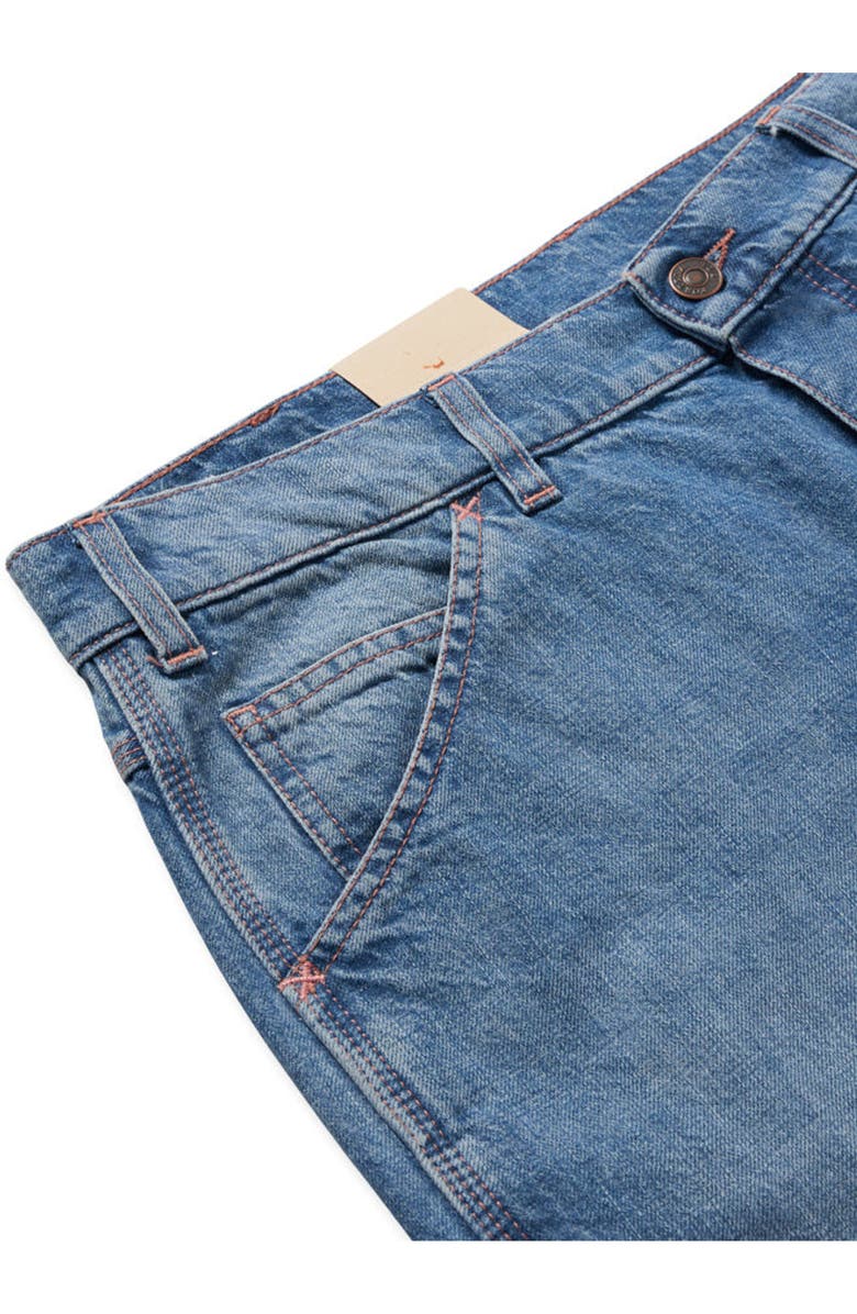 Fortela Allen Workwear Stone Wash Denim Trousers, Alternate, color, Blue