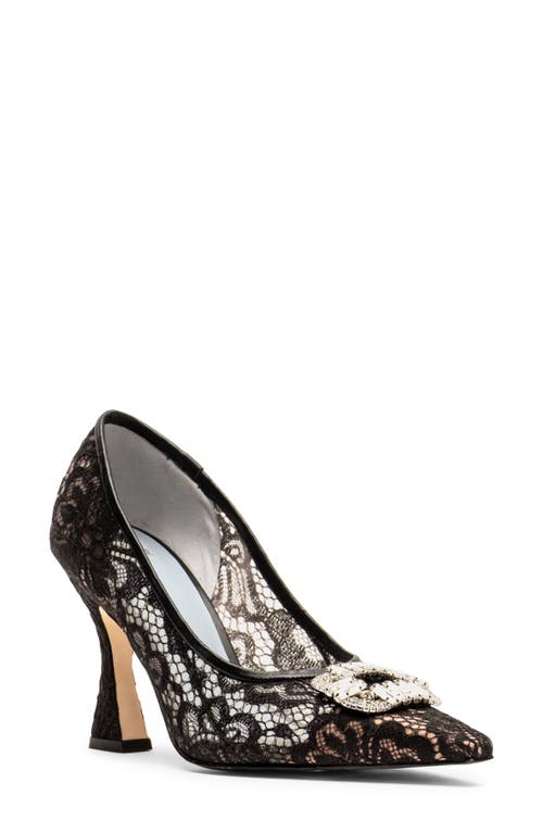 Frances Valentine Lydia Pointed Toe Pump In Black