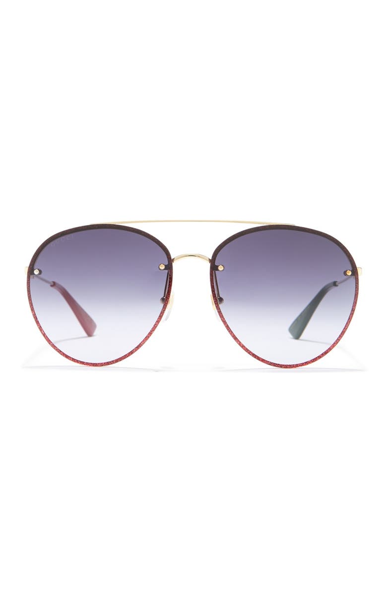Gucci 62mm Round Sunglasses, Alternate, color,