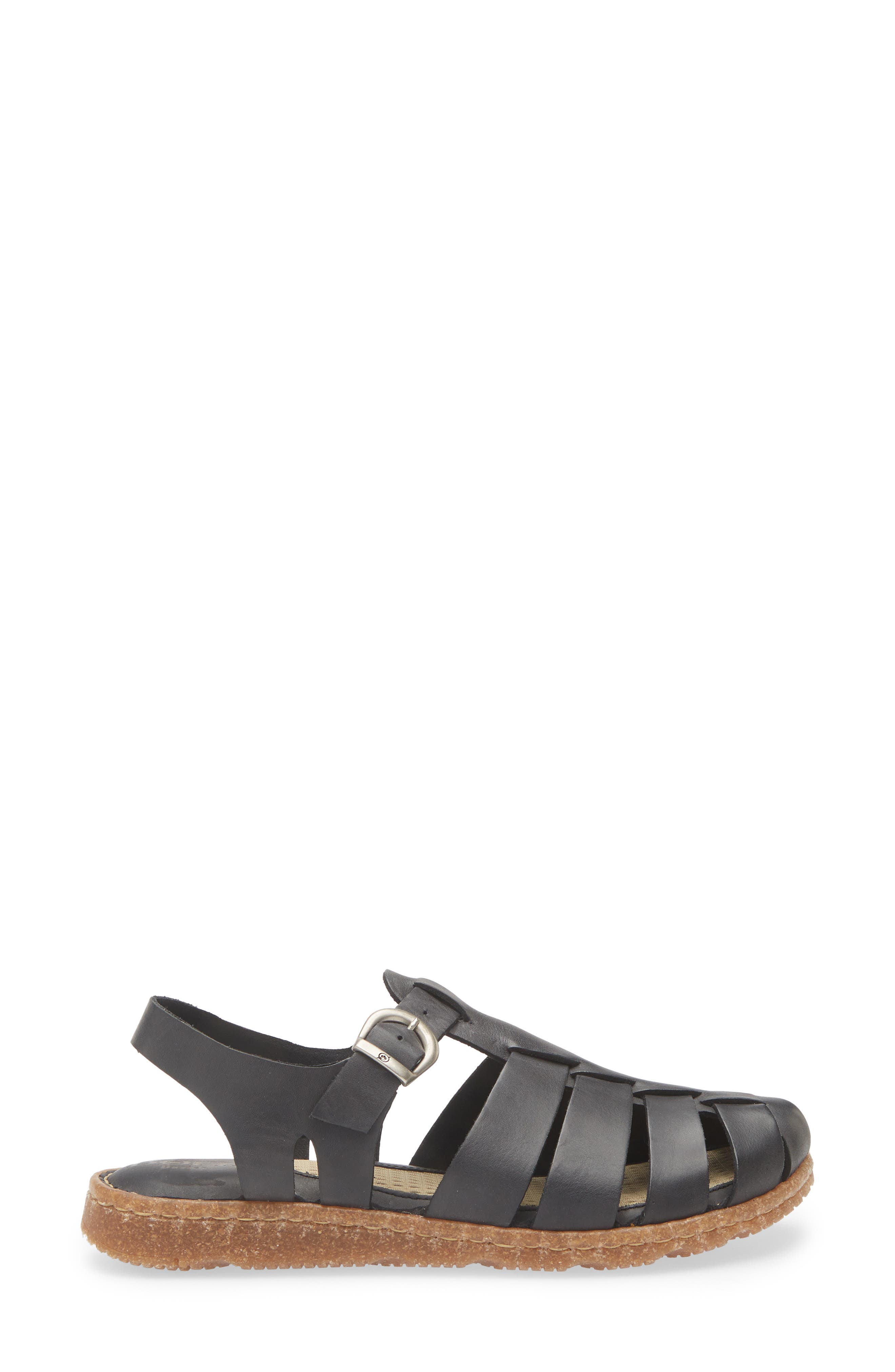 Børn Tilia Fisherman Sandal, Alternate, color, Black Leather