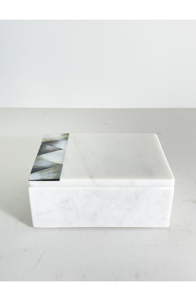 Anaya Grey Mother of Pearl Marble Decor Boxes, Alternate, color, 