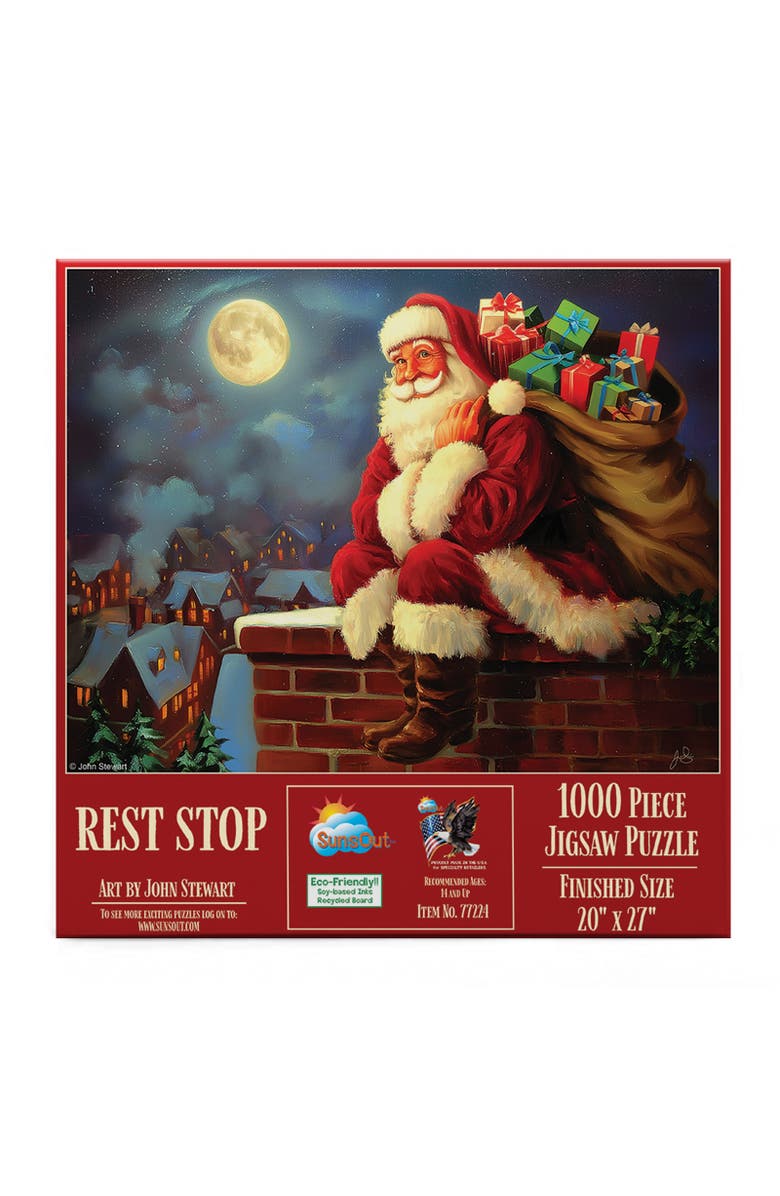 Sunsout Rest Stop 1000 piece Jigsaw Puzzle for Adults, Alternate, color, Multicolor