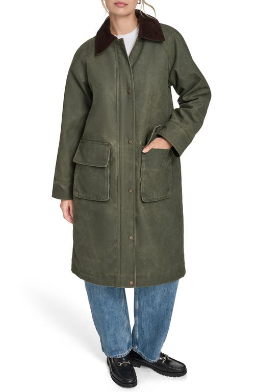 Levi's Extralong Barn Jacket In Green