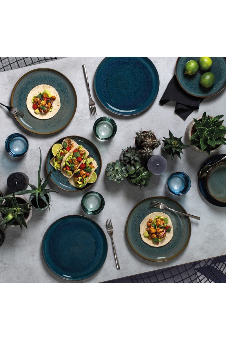 Crafted Denim Dinner Plate, Alternate, color, multi